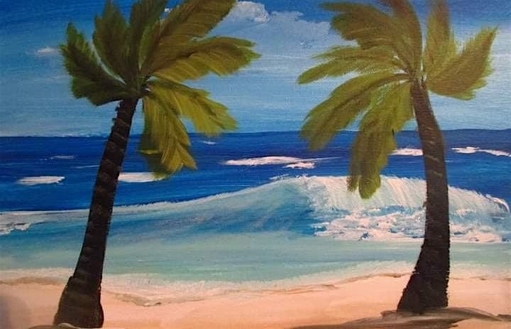 Day at the Beach paint party