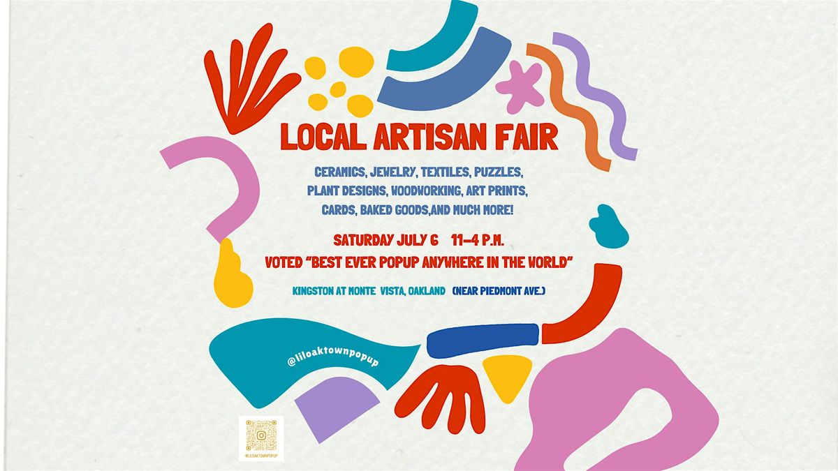 Local Artisan Fair- Best Ever In The World