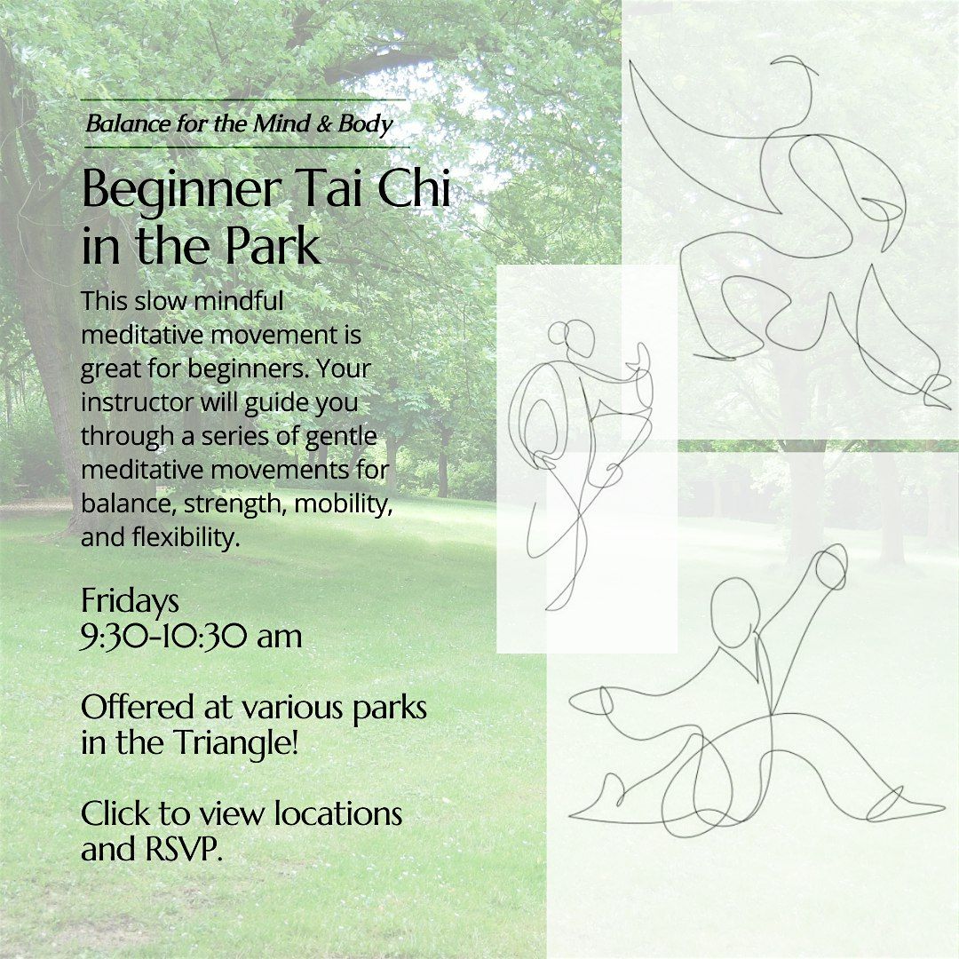 TAI CHI IN THE PARK! for beginners