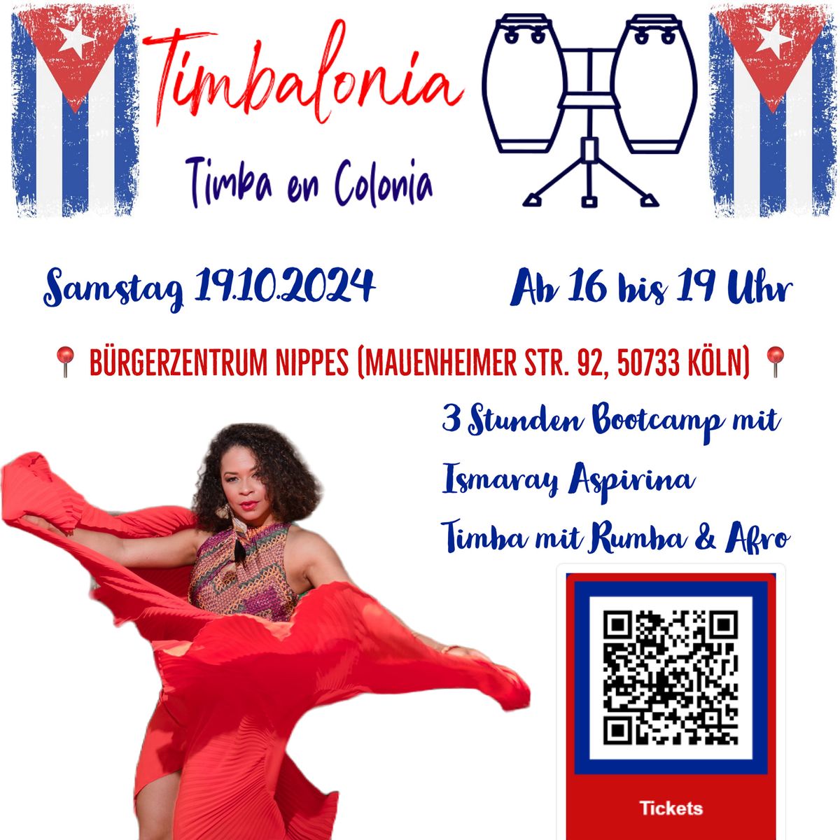 Timba mit Rumba & Afro Bootcamp mit Ismaray Aspirina