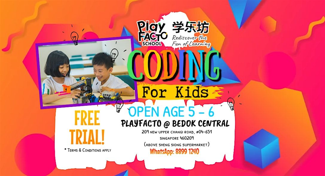 PlayFACTO @ Bedok Central: Coding for Kids Free Trial Class