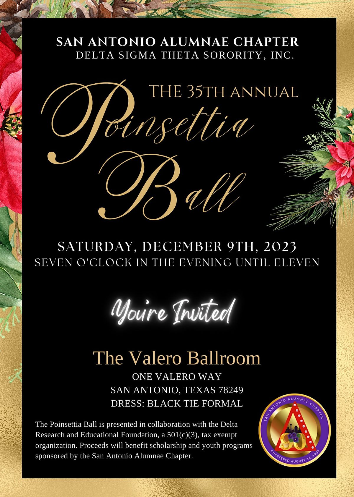 35th Annual San Antonio Alumnae Chapter, Poinsettia Ball