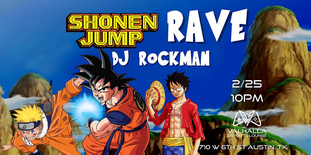 90s Shonen Anime Rave, Valhalla Esports Lounge, Austin, 25 February to ...