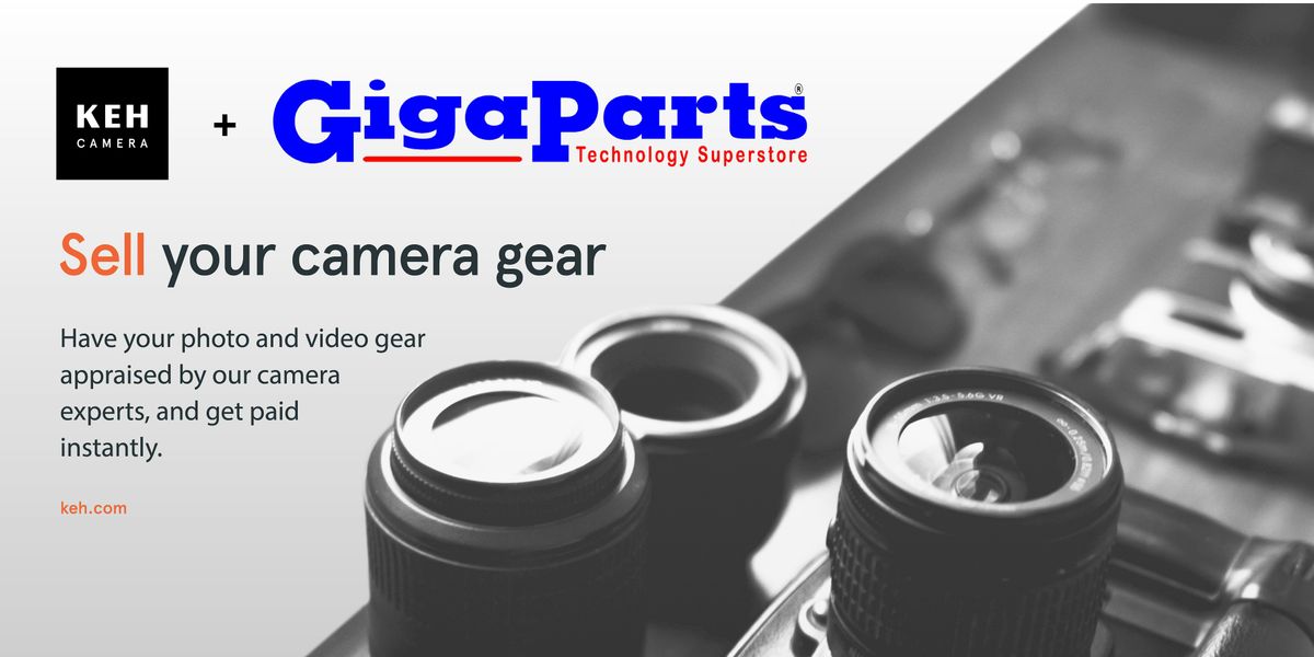 Sell your camera gear (free event) at Gigaparts