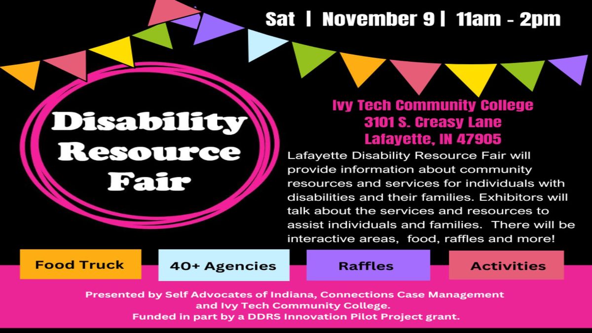 Inaugural Lafayette Disability Resource Fair