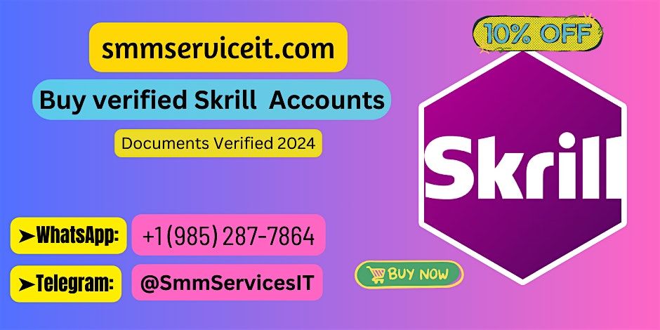 Buy Verified Skrill Accounts 2024