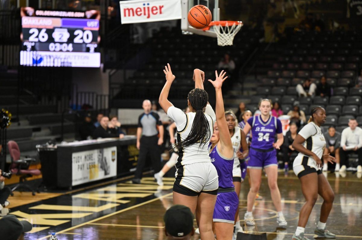 Parking Oakland Golden Grizzlies at St. Thomas Tommies Womens Basketball
