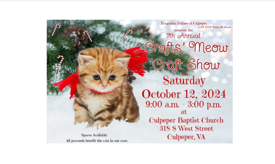 Forgotten Felines of Culpeper Crafts\u2019 Meow