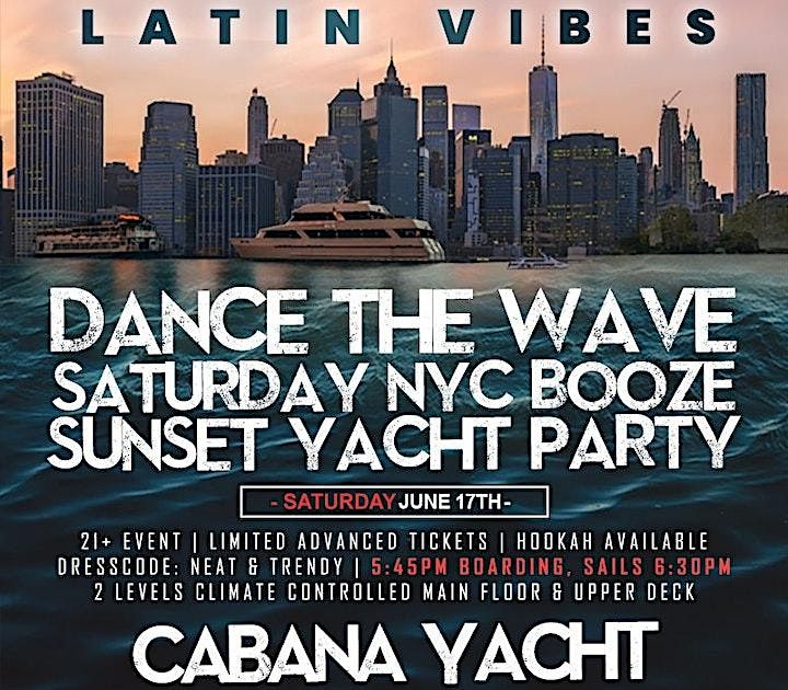 Latin sunset booze cruise