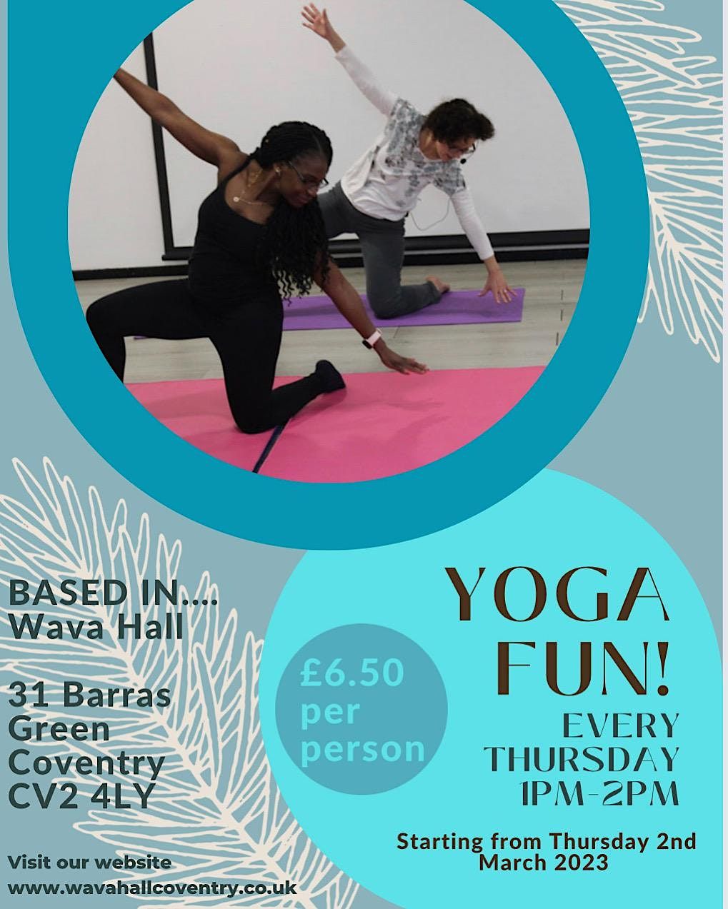 Yoga Fun at WAVA Hall