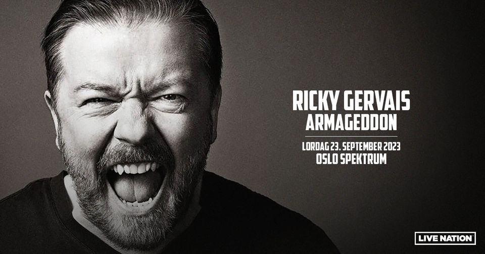 Ricky Gervais \/ Oslo Spektrum \/ Pres. av Live Nation 