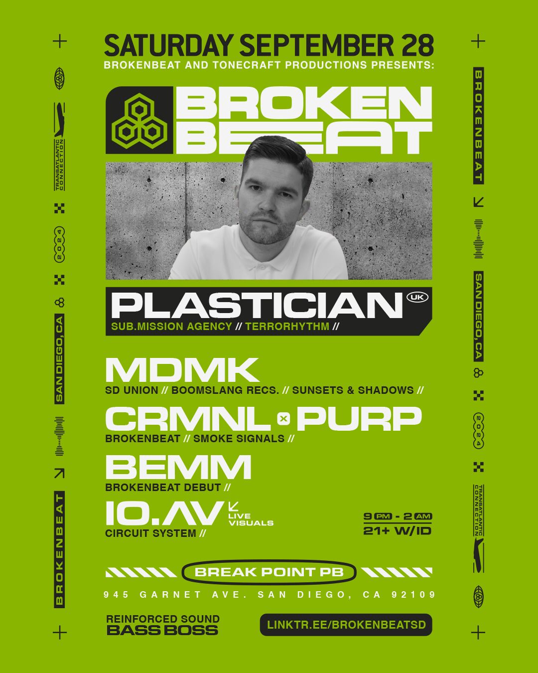 BrokenBeat and Tonecraft Productions Presents: Plastician