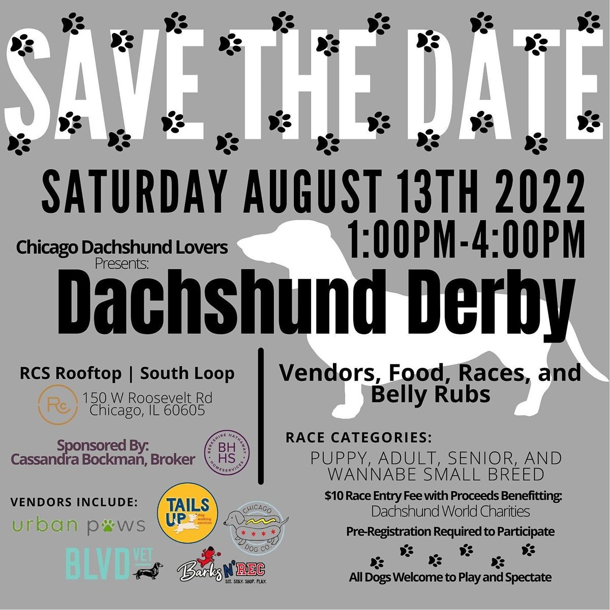 Chicago Dachshund Lovers 2022 Dachshund Derby, Roosevelt Collection