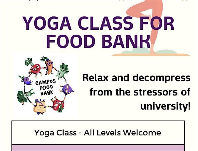 All Levels Yoga for Campus Food Bank