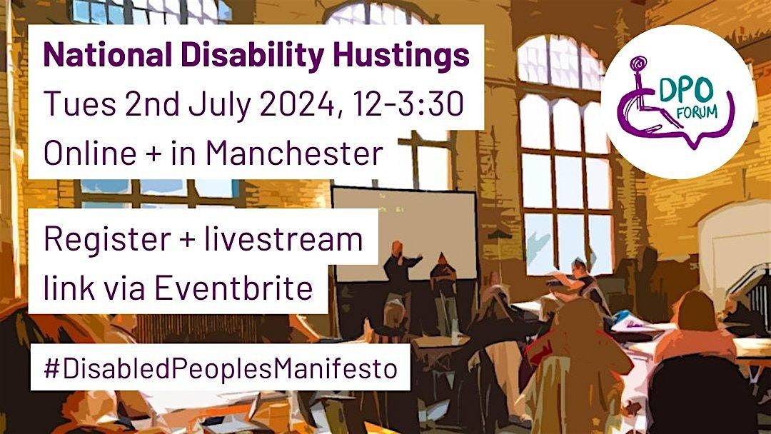 National Disability Hustings General Election 2024
