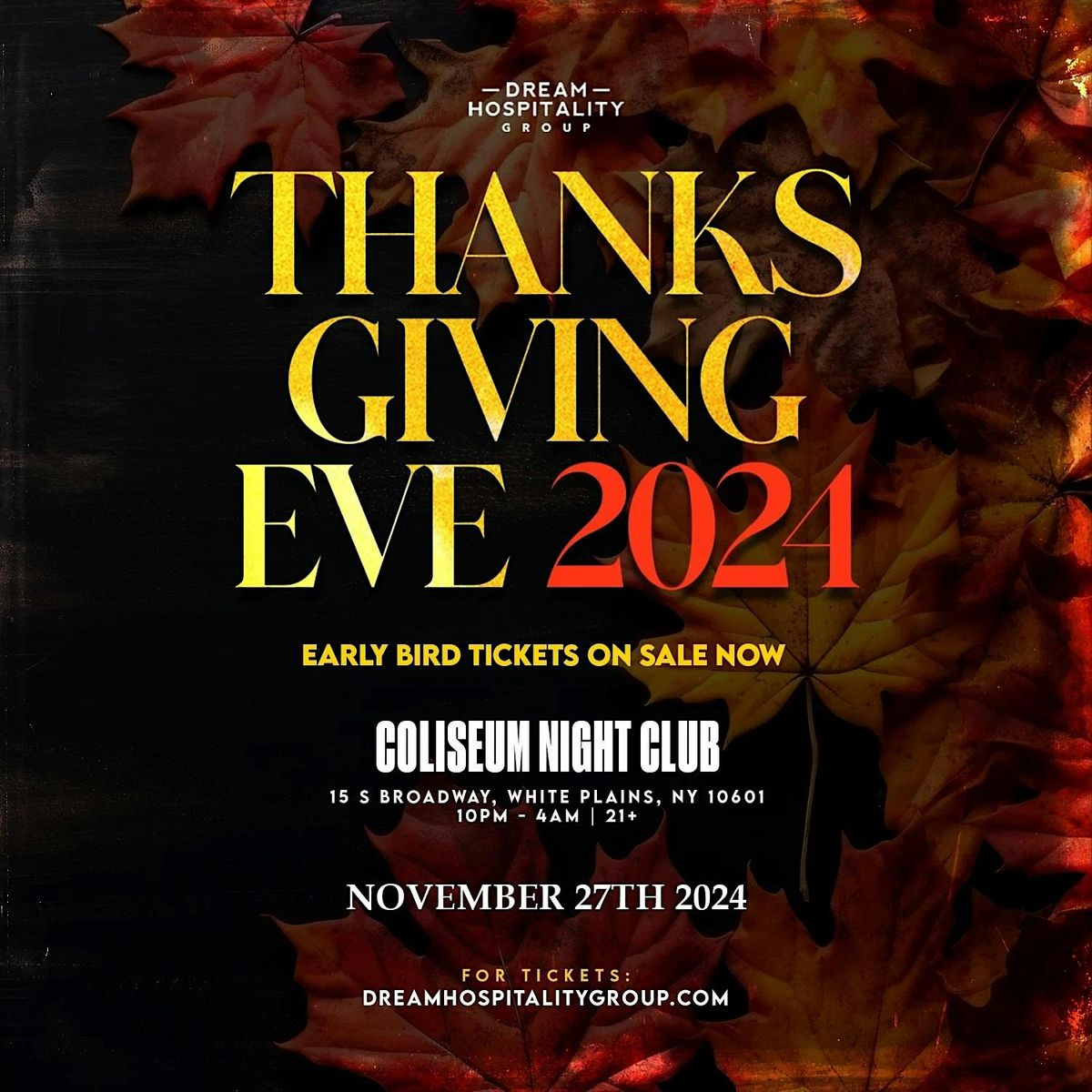 THANKSGIVING EVE @ COLISEUM NIGHTCLUB NOVEMBER 27