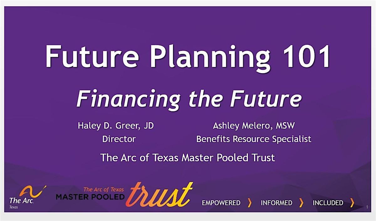 Session 4- Future Planning 101- Financing the Future