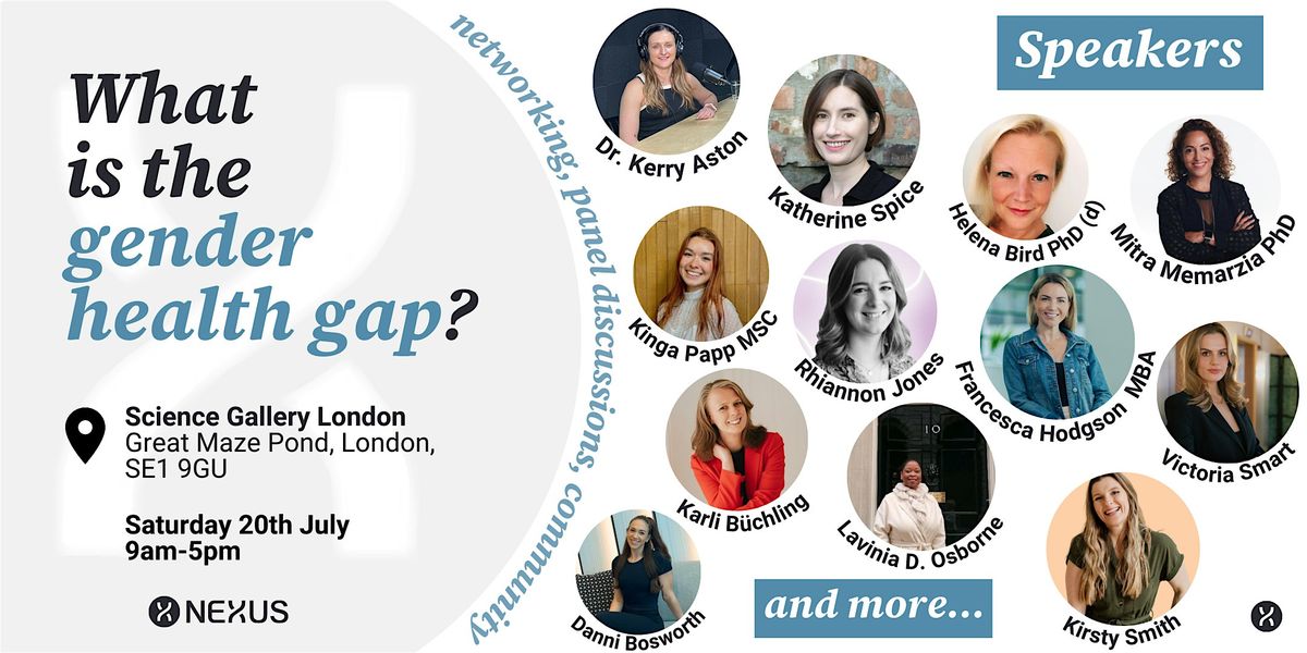 What is the gender health gap?, Science Gallery London, 20 July 2024