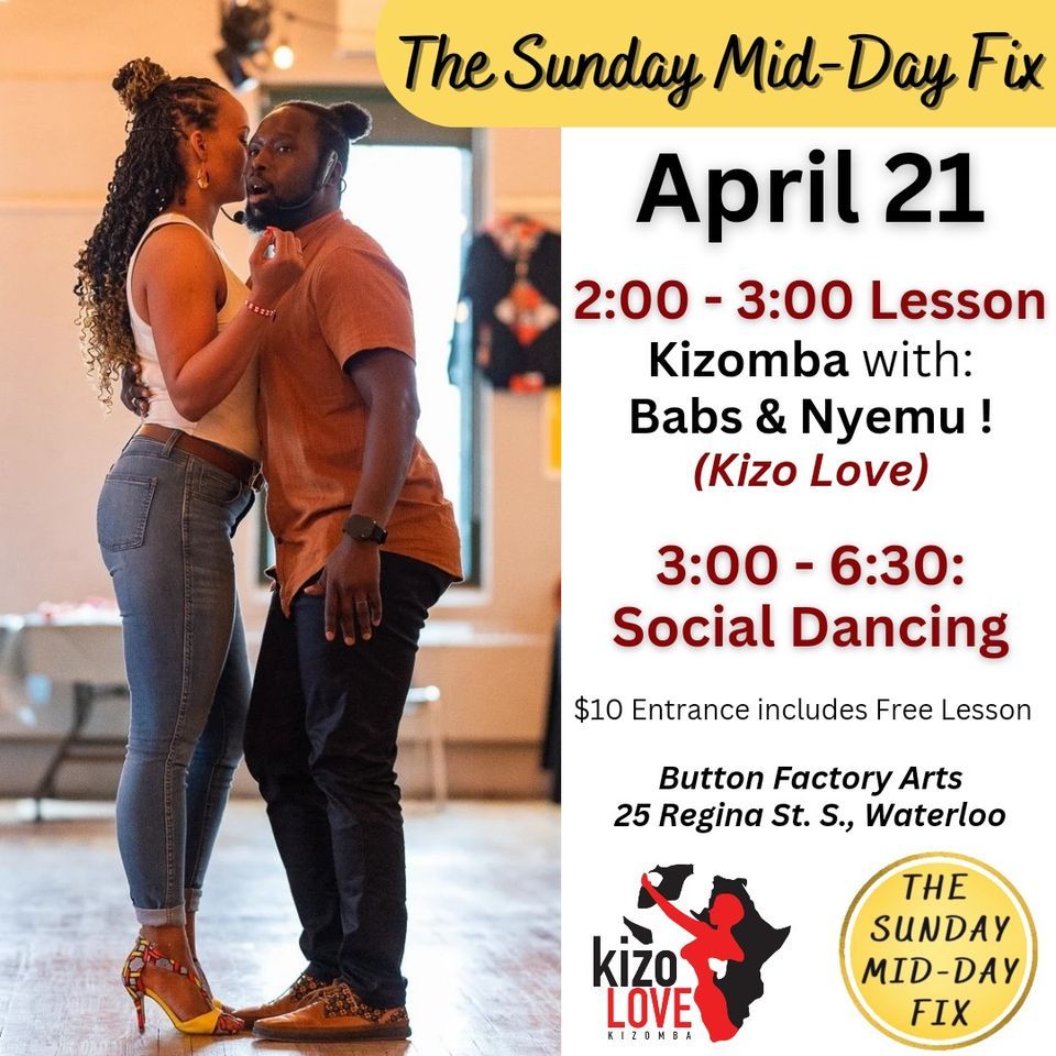 Sunday Afternoon Social & Kizomba Lesson with Kizo Love!