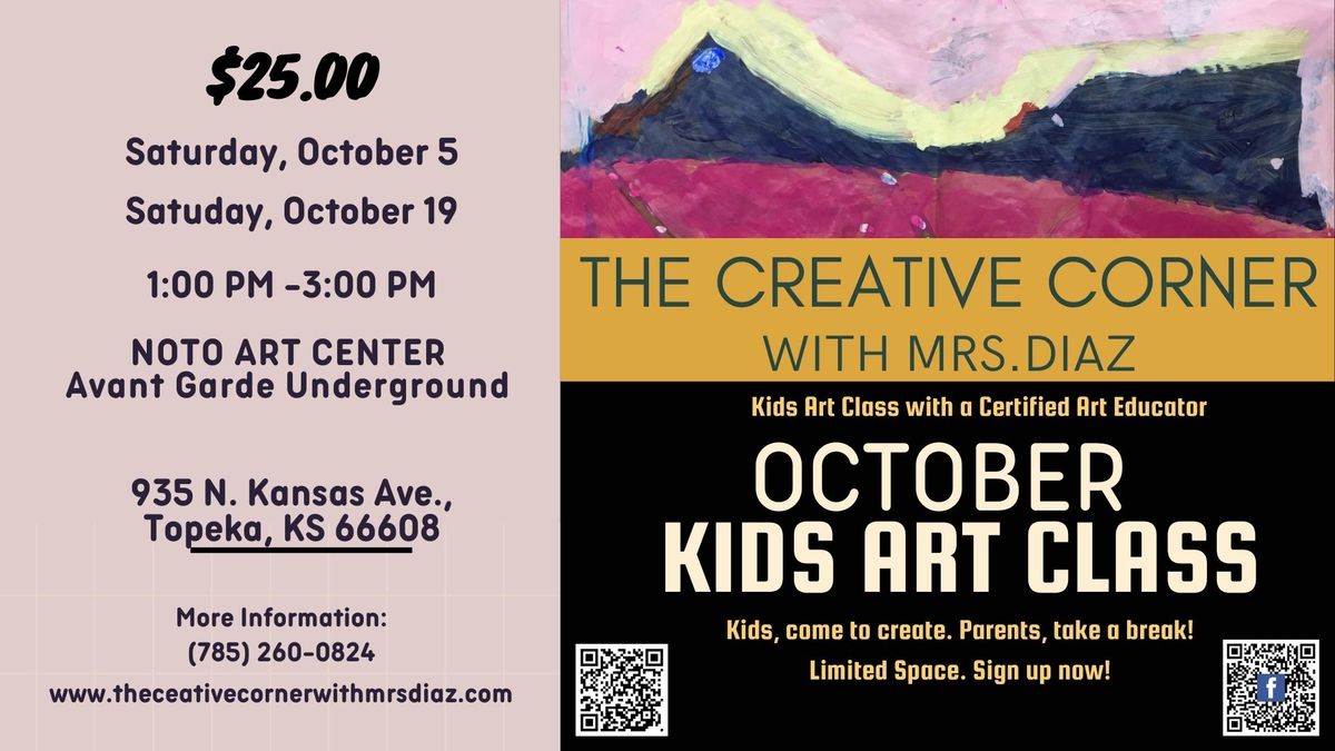 October Kids Art Classes