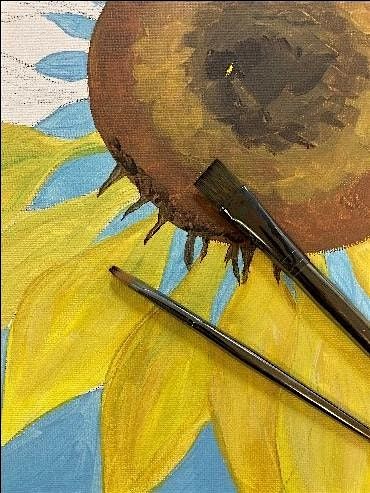 Sunflower Painting Class | Brenda Dwyer, instructor