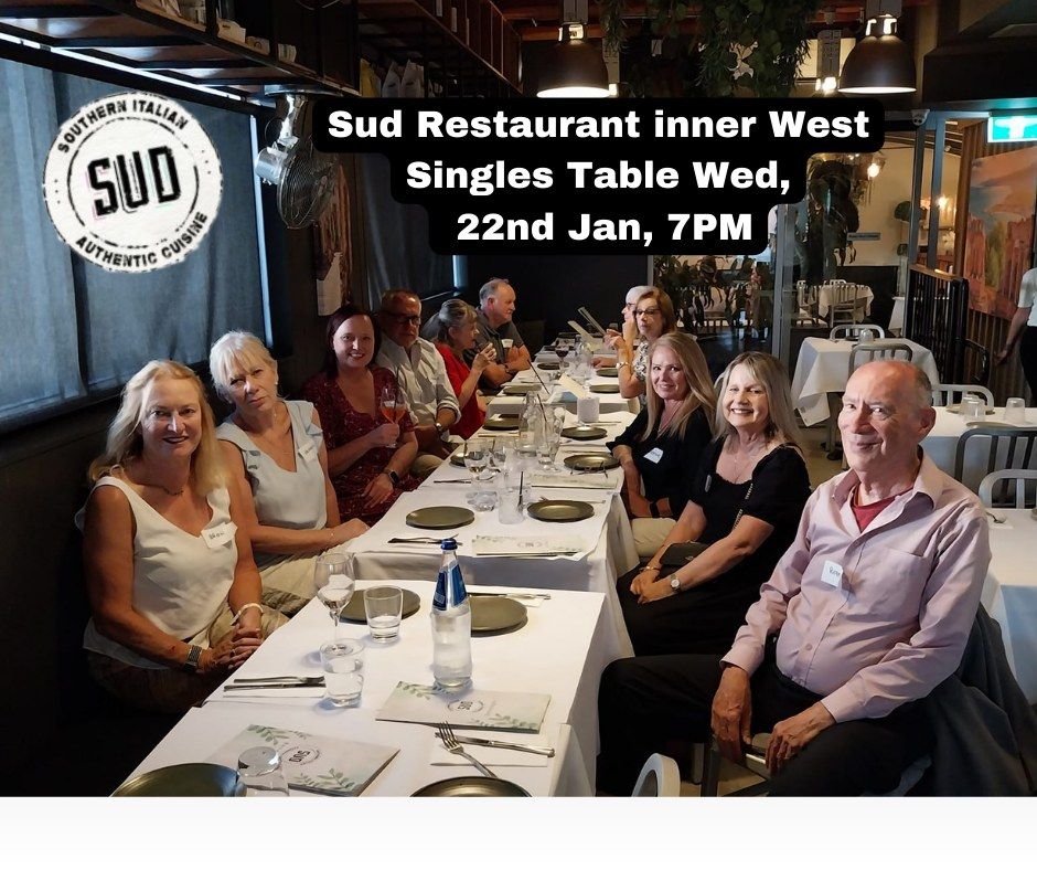 Sud Restaurant Concord Inner West Singles Table JAN 22 7M