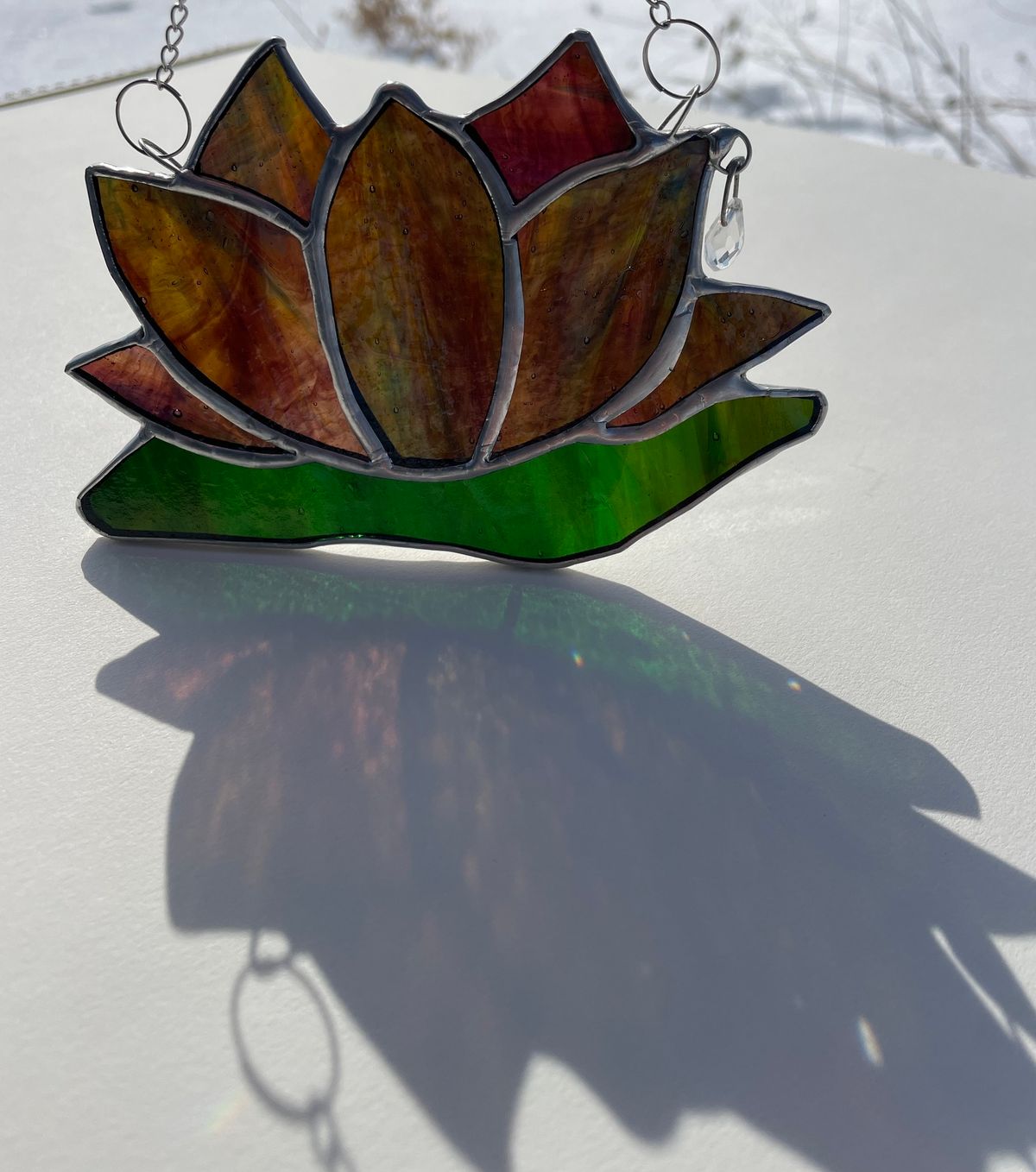 Lotus Blossom stained glass workshop