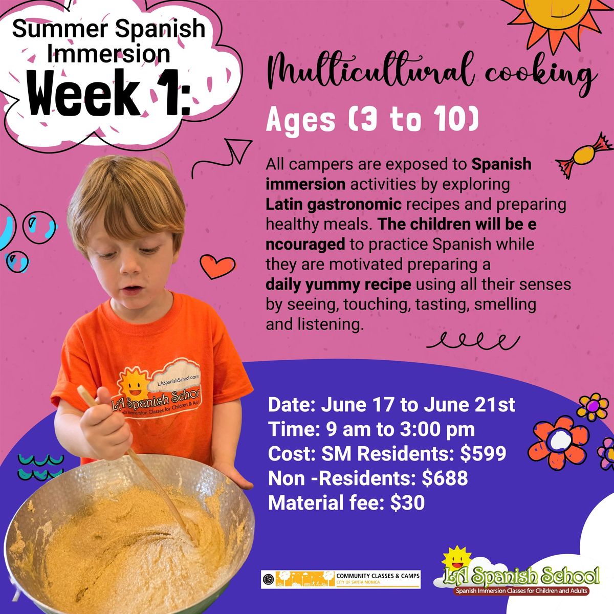 Summer Spanish Immersion Camps (Week 1)