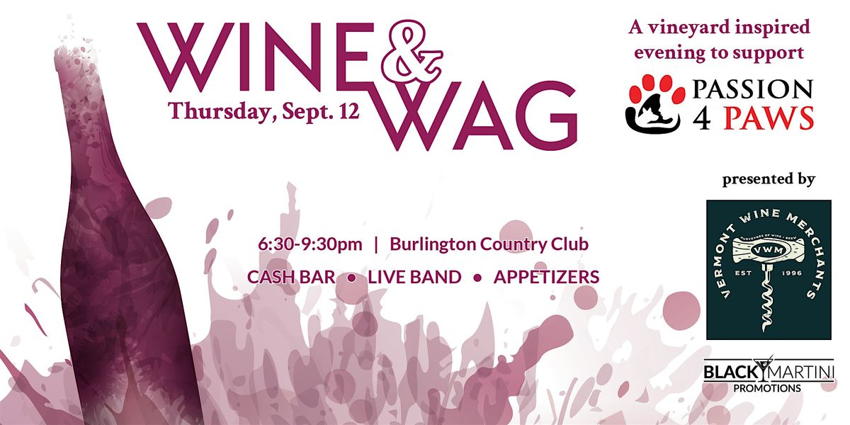 Wine & Wag at the Burlington Country Club!