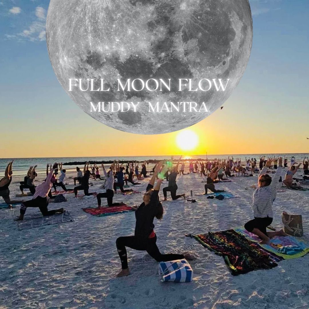 Sunset Beach Yoga - Full Moon Flow - Hunter\u2019s Moon