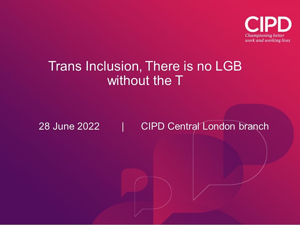 Trans Inclusion, There is no LGB without the T