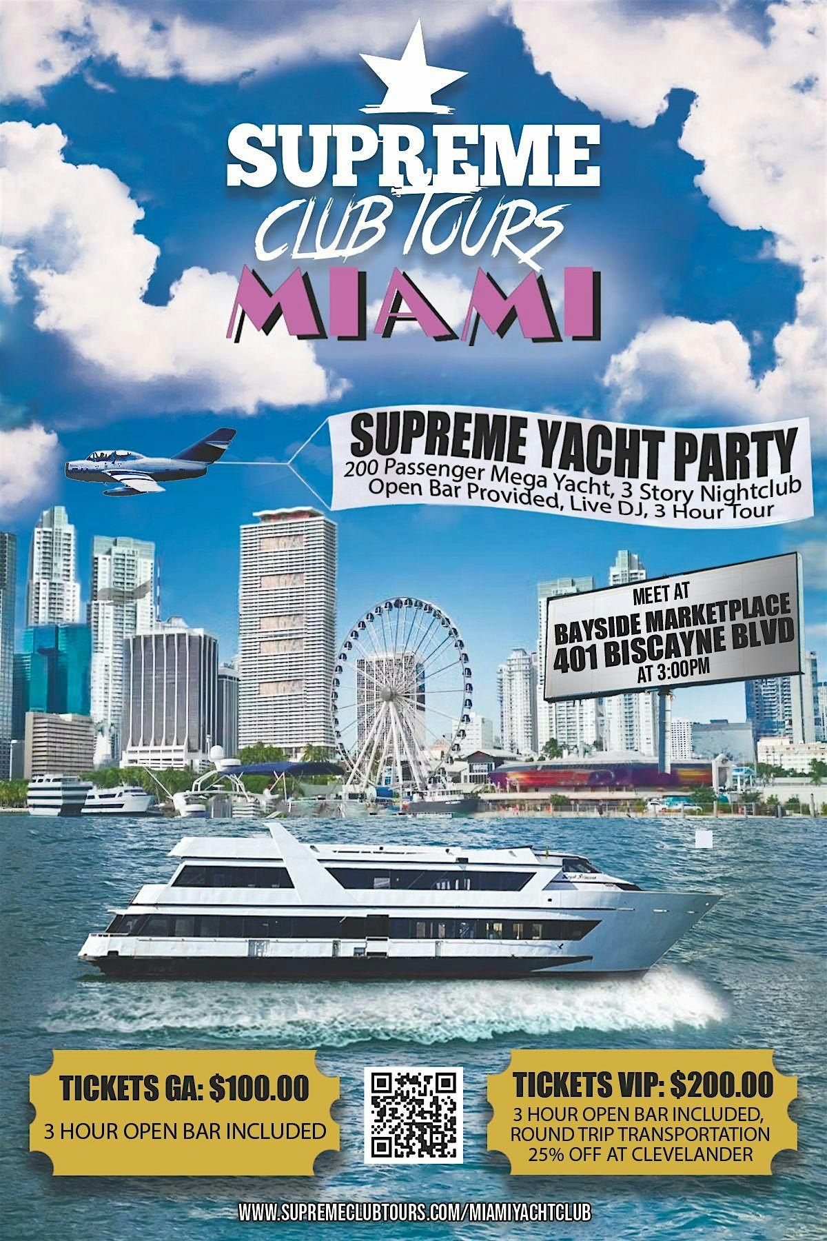 The Biggest Boat Party w\/ Open Bar Included (The Famous Supreme Party)