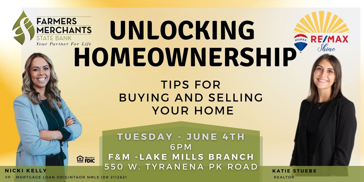 UNLOCKING HOMEOWNERSHIP - tips for buying and selling your home