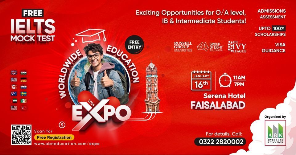 Worldwide Education Expo - Serena Hotel Faisalabad 