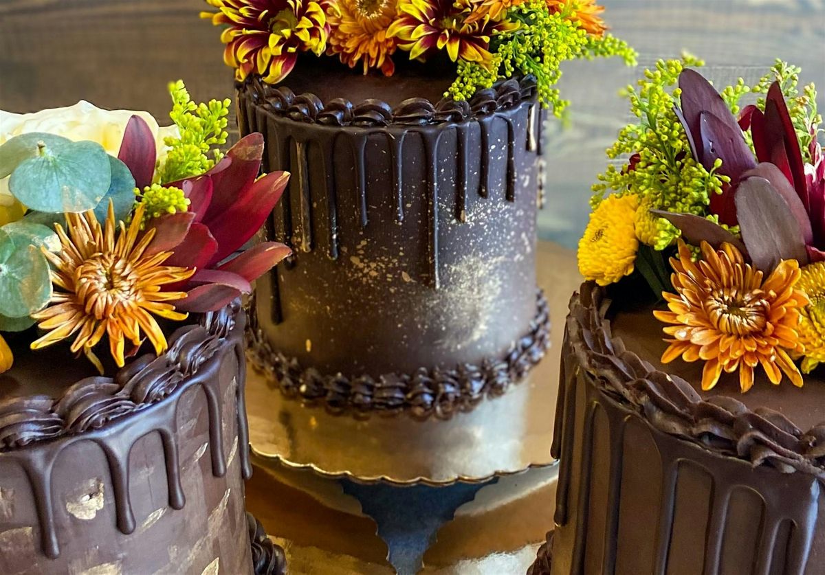 Sharp & Smooth Chocolate Ganache with Fresh Flowers Cake Decorating Class