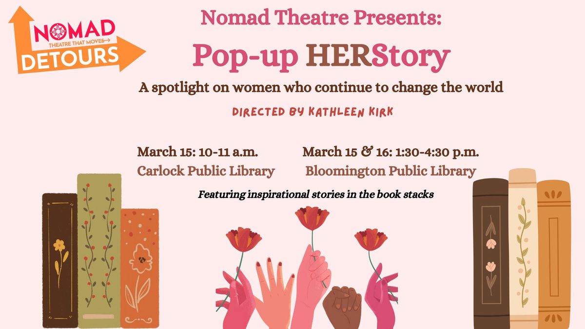 Pop-up HERStory at Bloomington Library