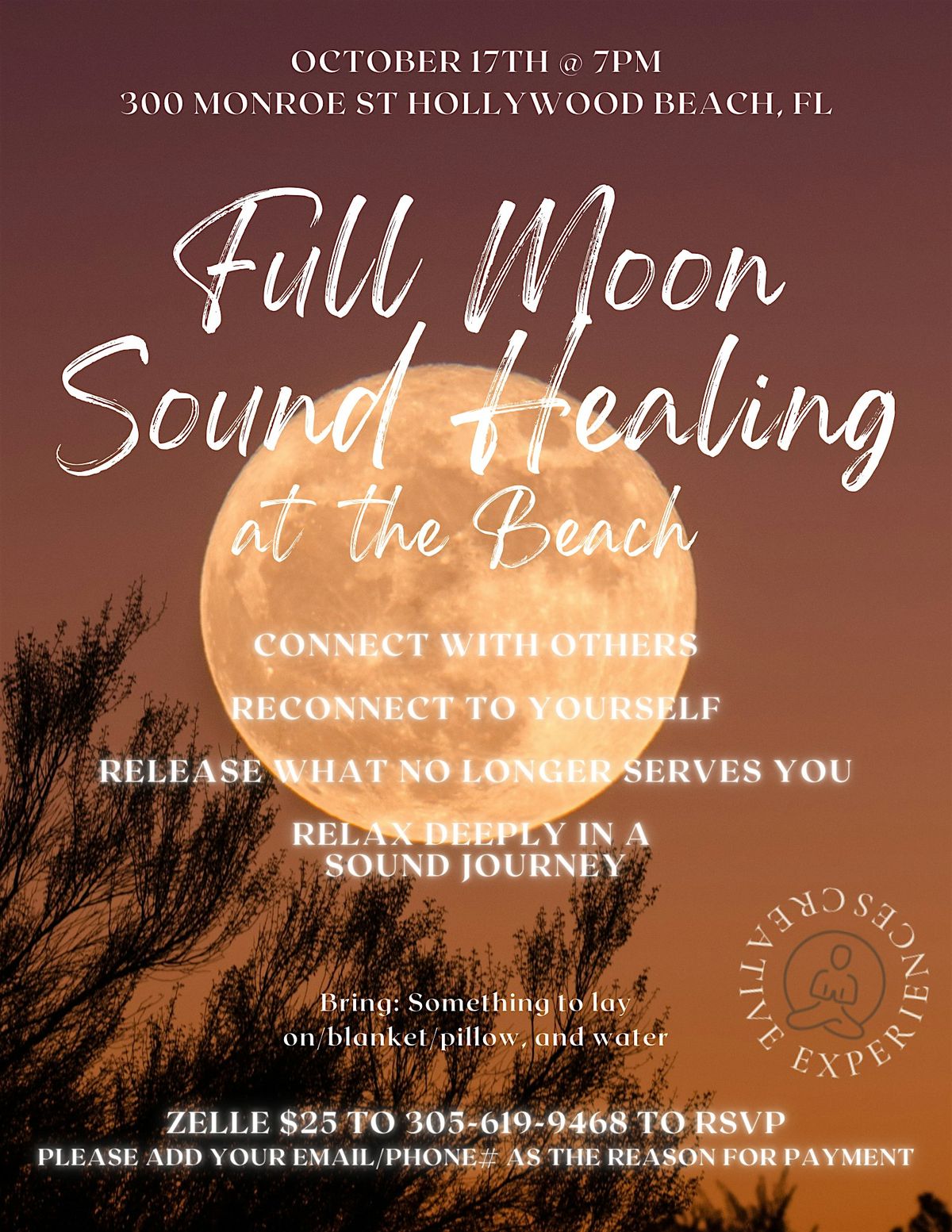 Full Moon Sound Healing at the beach