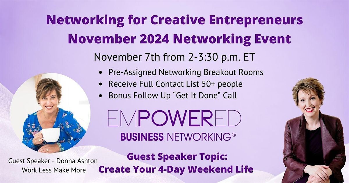 11.7.24  Networking Event -Donna Ashton - Featured Expert