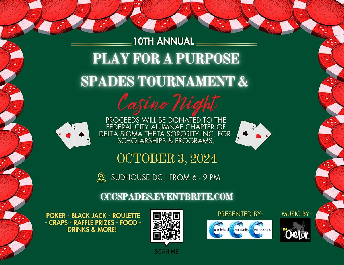 10th Annual Play for A Purpose Spades Tournament