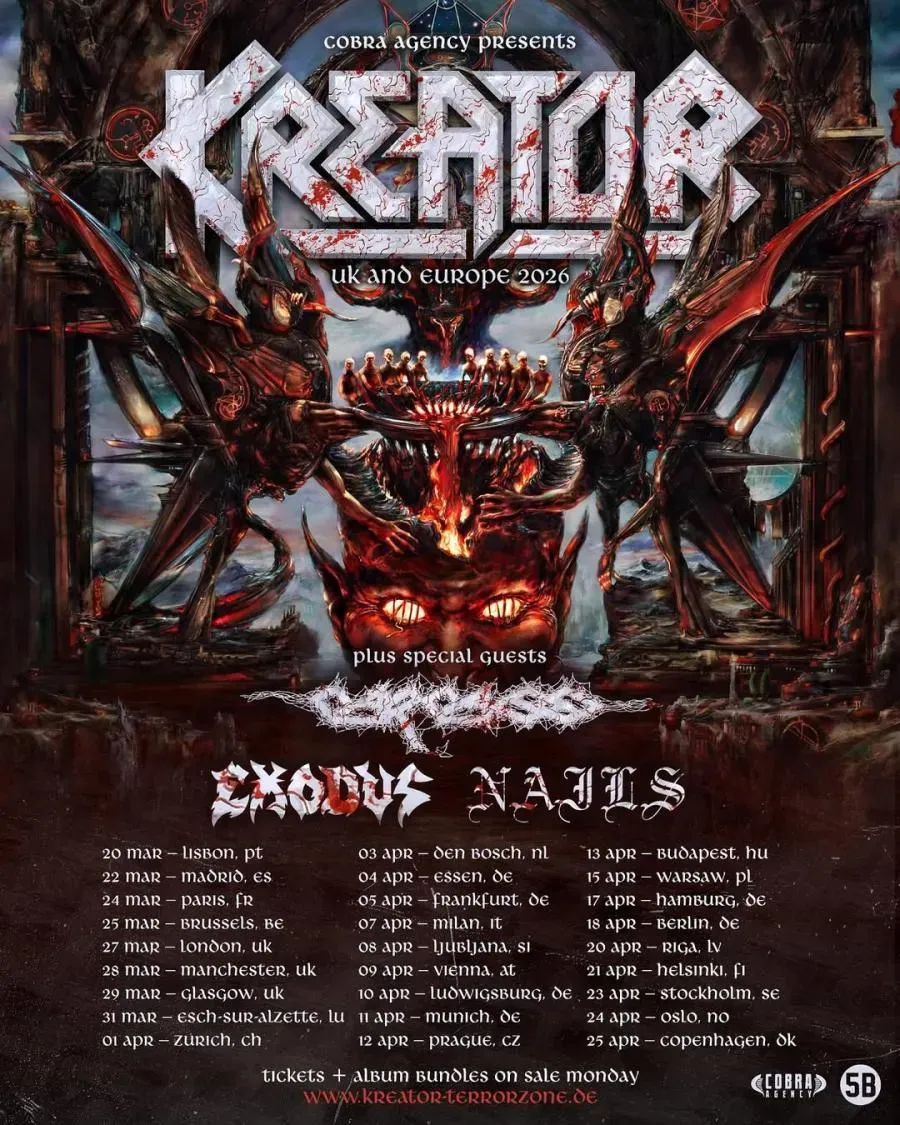 Kreator at The Ritz - Raleigh