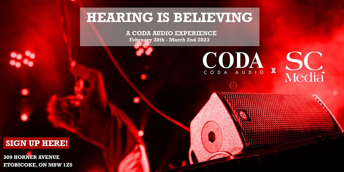 Coda Audio - Hearing is Believing