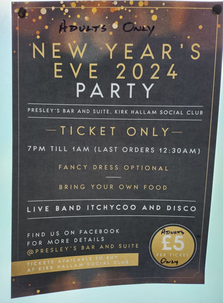 New Year's Party with Live Band and Disco