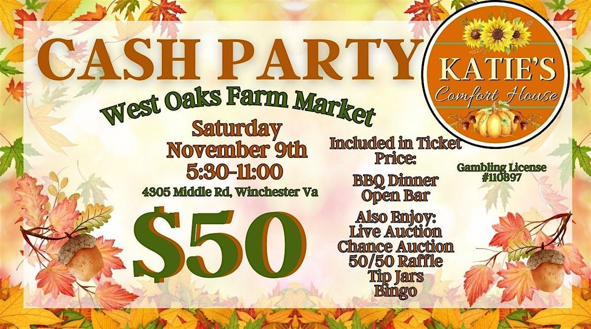 Katie's Fall Cash Party