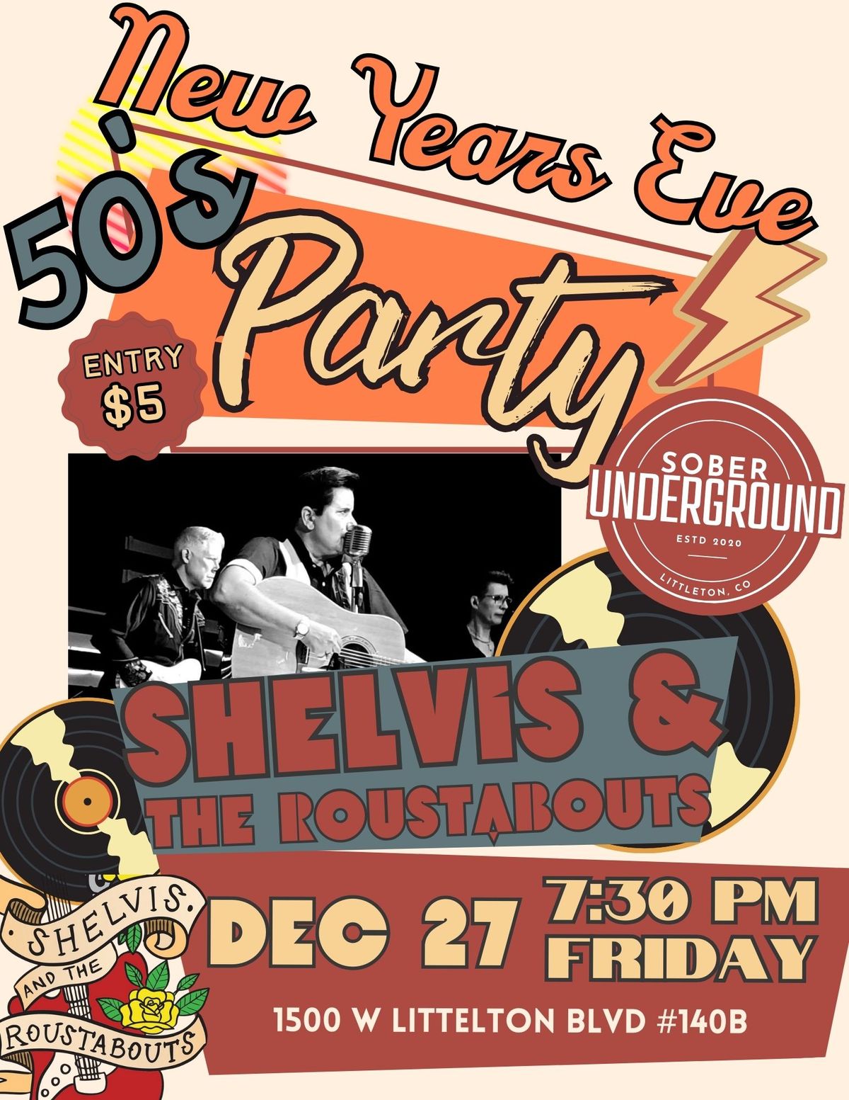 New Year's Eve 50's Party with Shelvis and the Roustabouts