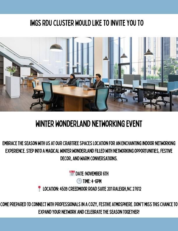 IWG's RDU Cluster Winter Wonderland Networking Event