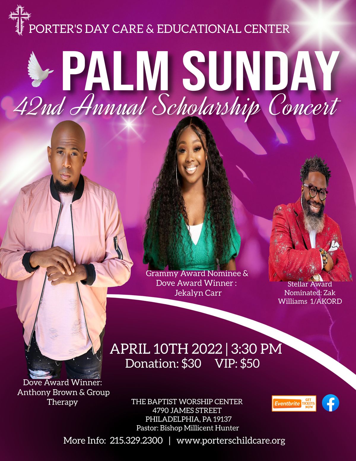 Porter's 42nd Annual Scholarship Concert - Anthony Brown & Jekalyn Carr