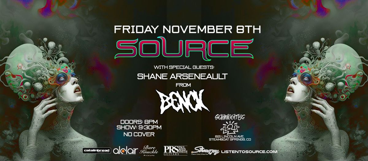 Source and Shane Arseneault from Bench in Steamboat Springs at Schmiggity's Friday November 8th