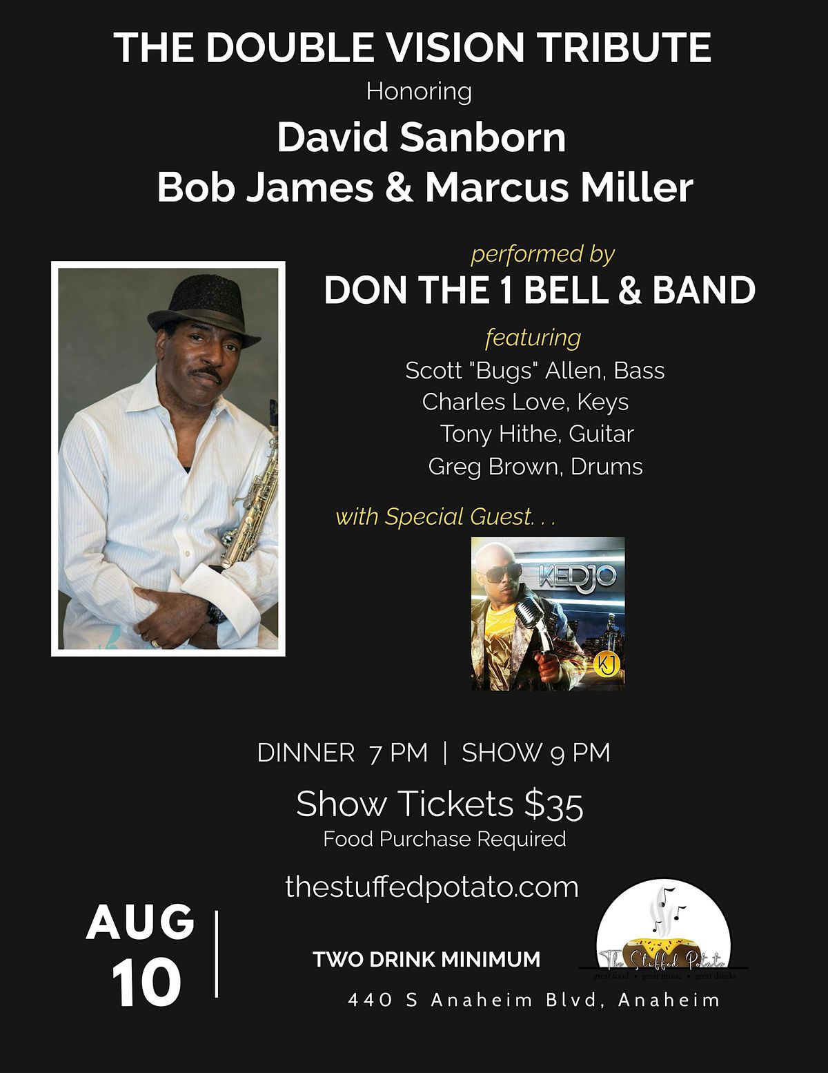 The Double Vision Tribute honoring David Sanborn, Bob James & Marcus Miller