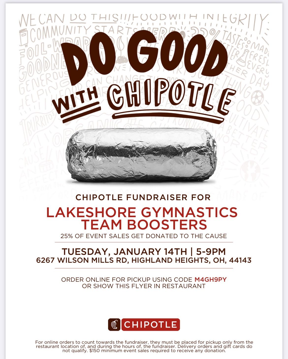 Chipotle dine to donate