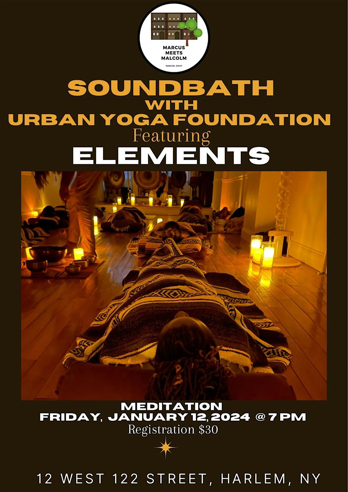 Soundbath with Urban Yoga Foundation featuring Elements - 2024